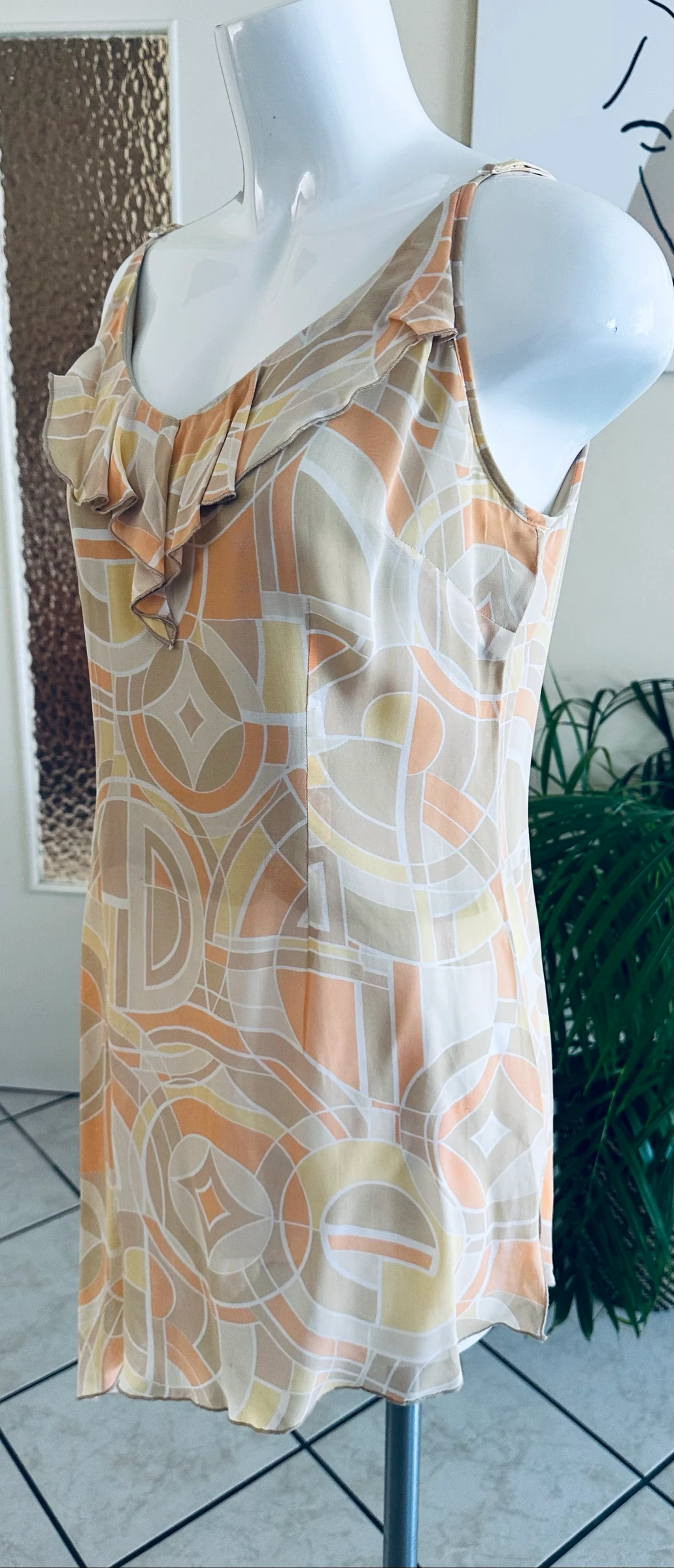 Blusa Assimétrica Estampada Maison 1.2.3 T42 – Perfeito Estado – Forrada – photo 6